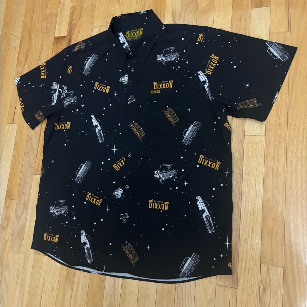 Dixxon Flannel Born In California The Impala Party Shirt Men’s Size 2XL - Picture 3 of 7